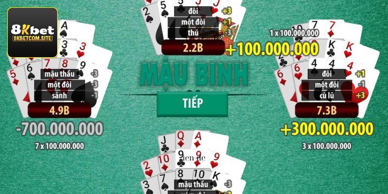 Cách chơi Mậu Binh kiếm tiền dễ