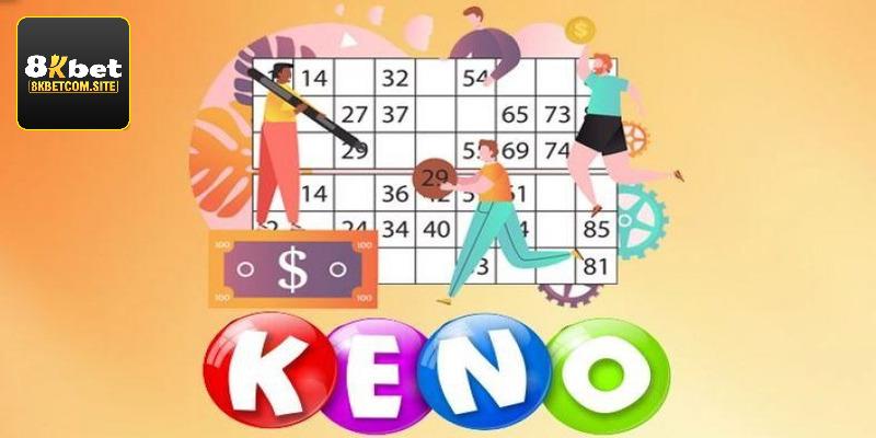 Trình tự chơi Keno trực tiếp trên 8KBET cực đơn giản